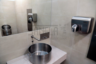 Настенный бесконтактный кран SLU 39B арт: 03392 Sanela Чехия (фото, схема)