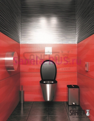 Нержавеющий подвесной унитаз SLWN 04 арт: 94040 Sanela Чехия (фото, схема)