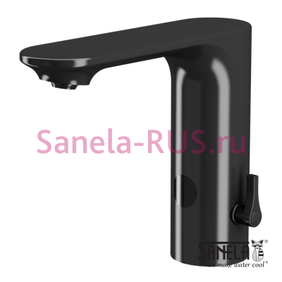 Сенсорный смеситель черного цвета SLU 63VB арт: 03637 Sanela Чехия (фото, схема)