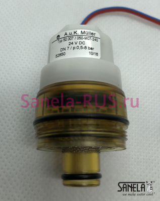 A.U.K MULLER Моностабильный клапан 24В VE-050.M07.240 Sanela Чехия (фото, схема)
