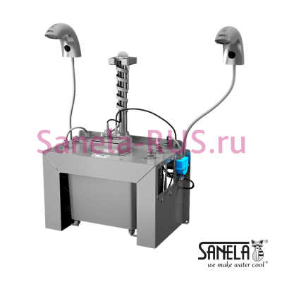 Комплект 2 автоматических крана с дозатором мыла SLU 45M2 арт: 03453 Sanela Чехия (фото, схема)