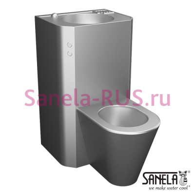 Пьезо унитаз с умывальником SLWN 28ZP арт: 94285 Sanela Чехия (фото, схема)