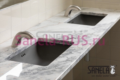 Сенсорный кран с дозатором мыла SLU 45MD арт: 03466 Sanela Чехия (фото, схема) Сенсорный кран с дозатором мыла SLU 45MD арт: 03466 Sanela Чехия (фото, схема)