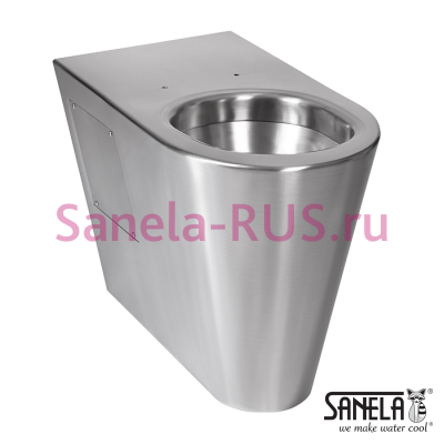 Нержавеющий напольный унитаз для инвалидов SLWN 13 арт: 94130 Sanela Чехия (фото, схема) Нержавеющий напольный унитаз для инвалидов SLWN 13 арт: 94130 Sanela Чехия (фото, схема)