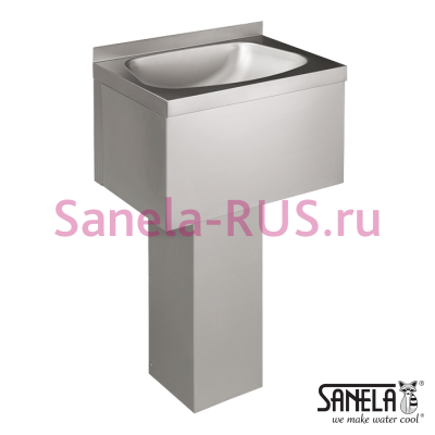 Нержавеющая раковина с пьедесталом SLUN 57 арт: 93570 Sanela Чехия (фото, схема) Нержавеющая раковина с пьедесталом SLUN 57 арт: 93570 Sanela Чехия (фото, схема)