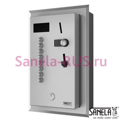 Встроенный монетный автомат для 2-8 для электроприбора SLZA 04LZ арт: 88041 Sanela Чехия (фото, схема)